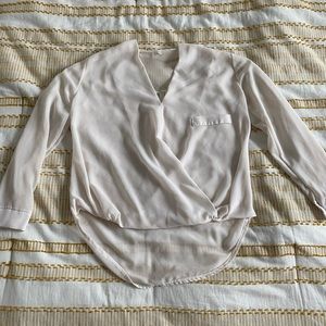 White Sheer Blouse